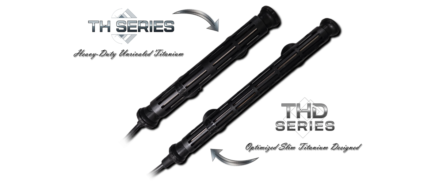 Finnex Titanium Aquarium Heater THD Series, Slim: 300, 500, 700 watts